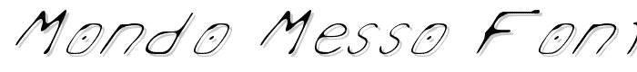 Mondo Messo Fonto Italic font